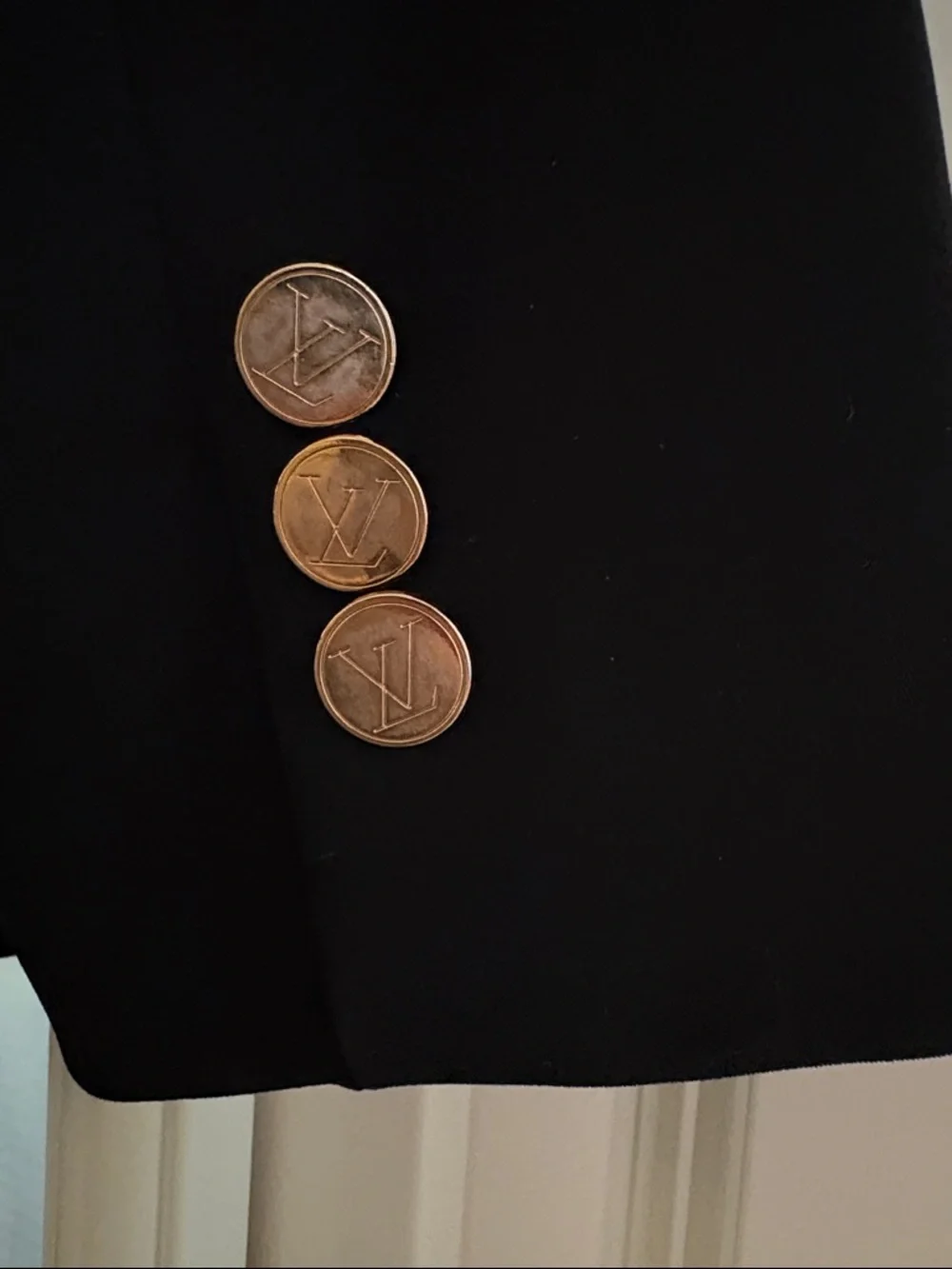 LOUIS VUITTON Uniformes Black 2 Button Blazer Jacket size EU34 - Picture 9 of 15